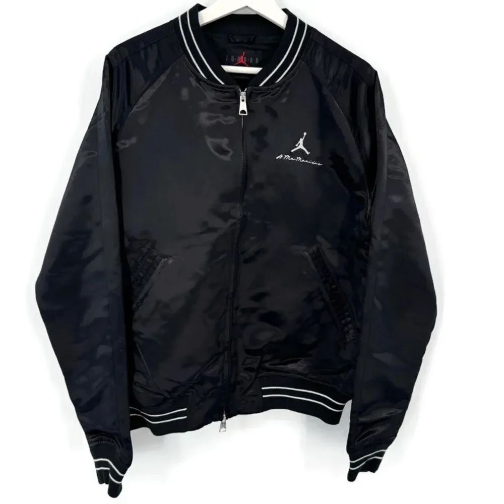 Air Jordan x A Ma Maniére Souvenir Jacket‎ Black Size Medium